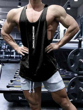 Men's Plus Size Round Neck Wide Strap Tank Black