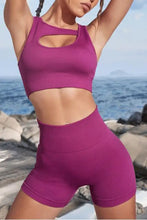Cutout Two-Piece Sports Set Hot Pink Woman Activewear