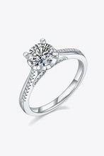 Adored 1 Carat Moissanite 925 Sterling Silver Side Stone Ring Silver Rings