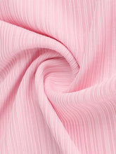 Soft pink ribbed knit tied wide leg pants with a gentle flowing drape and wide leg fit