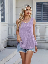 Ribbed Round Neck Tank Tanks & Camis