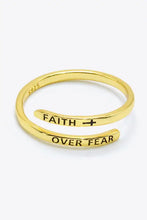 FAITH OVER FEAR Bypass Ring Rings