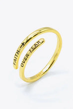 FAITH OVER FEAR Bypass Ring Rings