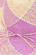 Fame Contrast Straw Braid Hat Hats