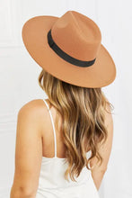 Back view of woman in Fame Enjoy The Simple Things fedora hat