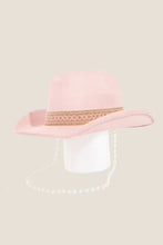 Pink Fame Ornate Band Cowboy Hat with Unique Ornate Band