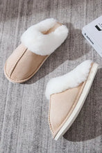 Faux Fur Round Toe Slippers Woman Slippers