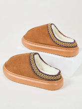 Faux Fur Suede Platform Slippers Woman Slippers