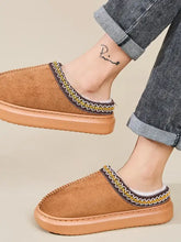 Faux Fur Suede Platform Slippers Woman Slippers