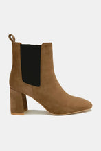 Faux Suede Block Heel Chelsea Boots for Women