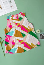 Color Block Round Neck Tank Tanks & Camis