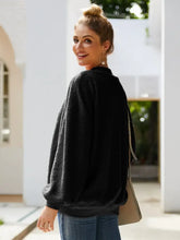 Ivy Lane Mock Neck Dropped Shoulder Sweatshirt Woman Sweatshirts