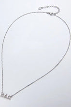 Moissanite Triangle Platinum-Plated Necklace Necklaces