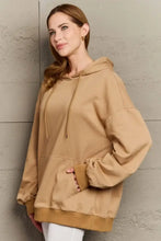 Full Size Long Sleeve Dropped Shoulder Hoodie Woman Sweatshirts