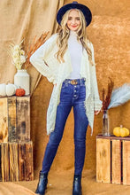 And The Why Textured Knit Fringe Hem Cardigan Woman Outerwear