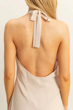 HYFVE Chiffon Halter Asymmetrical Hem Dress Casual Dresses