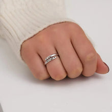 925 Sterling Silver Engraved Bypass Ring Rings