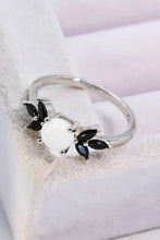 Opal and Zircon Contrast Ring Rings
