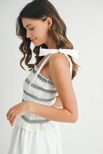 MABLE Smocked Bodice Bubble Midi Dress Casual Dresses