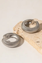 Scale Stainless Steel Cuff Earrings Silver One Size Earrings
