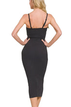 Zenana Ribbed Bodycon Midi Dress