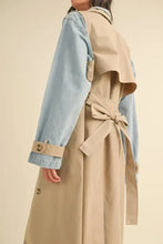 MABLE Layered Look Trench Coat With Denim Jacket Woman Outerwear