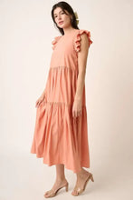 Mittoshop Ruffle Short Sleeve Tiered Maxi Dress Woman Dress