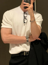 Men's Full Size Round Neck Short Sleeve T-Shirt Plus Size White