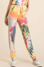 BiBi Tie Dye French Terry Casual Pants YELLOW ORANGE Woman Pants
