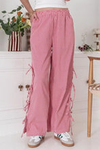Side Tied Pants with Pockets