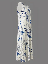 Printed Sleeveless Summer Midi Dress