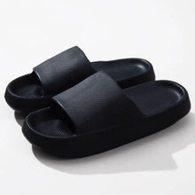 Open Toe Platform Slippers Black Woman Slippers