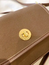 PU Leather Suede Twist-Lock Shoulder Bag Shoulder Bags