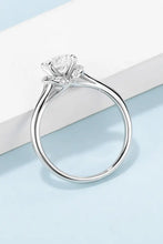 1 Carat Moissanite 925 Sterling Silver Split Shank Ring Rings