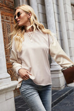 Round Neck Dropped Shoulder Sweatshirt Woman Sweatshirts