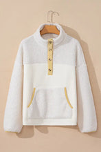 Mock Neck Long Sleeve Sherpa Sweatshirt Woman Sweatshirts