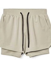 Men's Drawstring Active Shorts Khaki