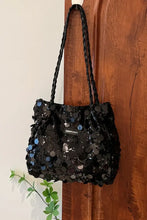 Sequin Braided Strap Shoulder Bag Shoulder Bags