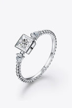 Moissanite Square Shape 925 Sterling Silver Ring Silver Rings