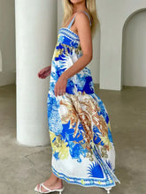 Pocketed Printed Sleeveless Cami Dress Casual Dresses