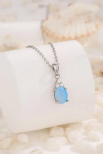 Find Your Center Opal Pendant Necklace Sky Blue One Size Necklaces