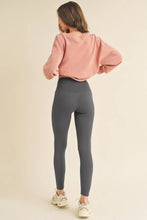 Fleece Lined High-Waisted Leggings for Women Gray