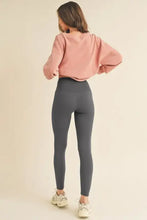 Fleece Lined High-Waisted Leggings for Women Gray Woman Leggings