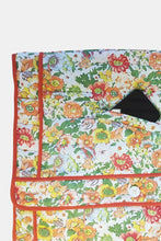 Floral Button Up Long Sleeve Winter Coat Woman Outerwear