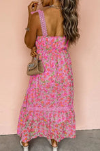 Floral Lace Wide Strap Square Neck Maxi Dress Woman Maxi Dress