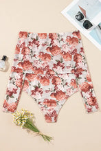 Floral Off Shoulder Long Sleeve Bodysuit for Women Woman Bodysuits