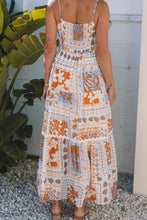 Floral Patchwork Tiered Maxi Dress Casual Dresses