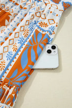 Floral Patchwork Tiered Maxi Dress Casual Dresses