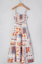 Floral Patchwork Tiered Maxi Dress Casual Dresses