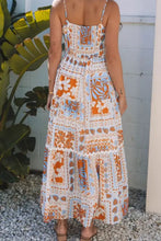 Floral Patchwork Tiered Maxi Dress Casual Dresses